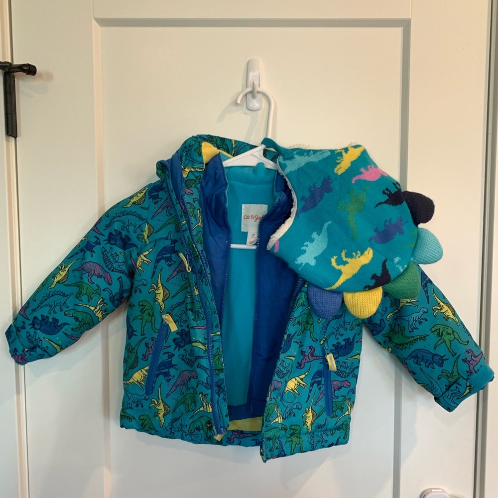 Toddler Cat & Jack 3 in 1 Winter Coat & Hat Set